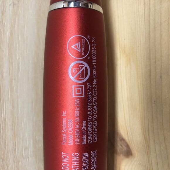 CHI Air Spin N Curl Ceramic Rotating Curler Red Tested Works CA2288 - Picture 4 of 7